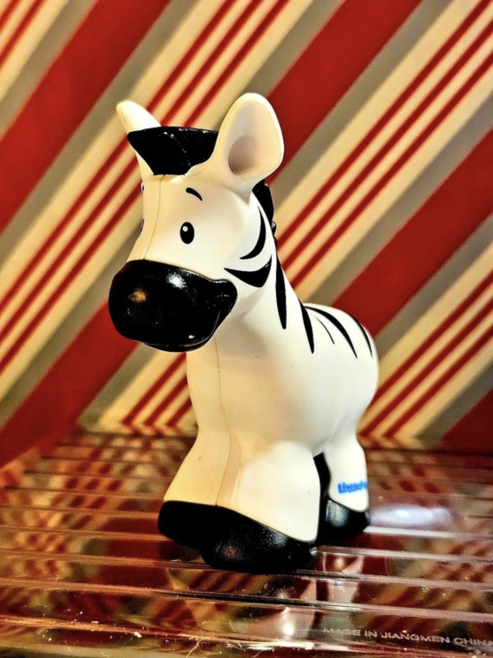 2017 Fisher Price Little People Zebra Wild Animal Figure